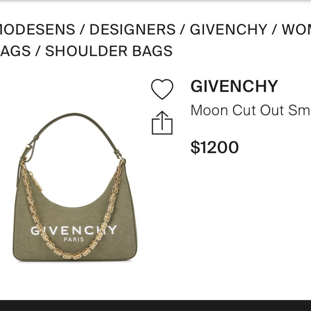 Givenchy Moon cut shoulder bag